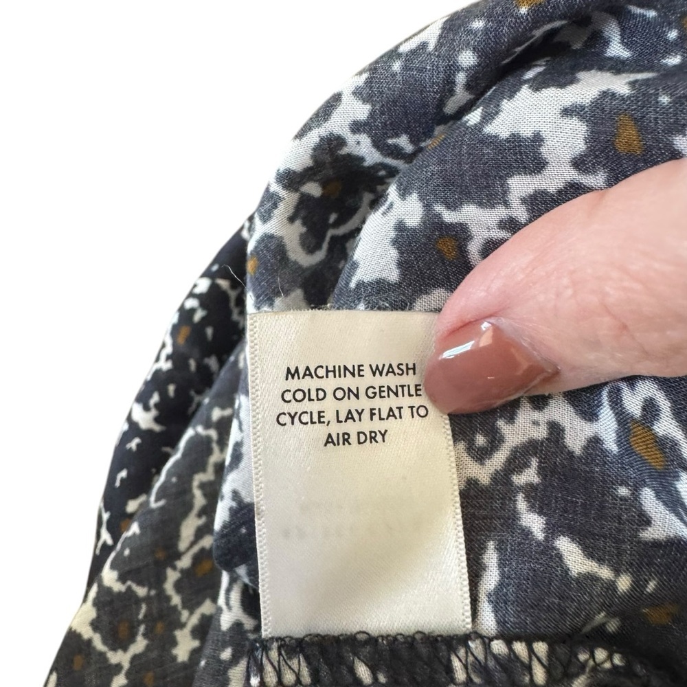 Apiece Apart - Patterned Button Down Blouse Top S… - image 6